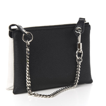 Givenchy Calfskin Duetto Pouch Black White 2 of 9
