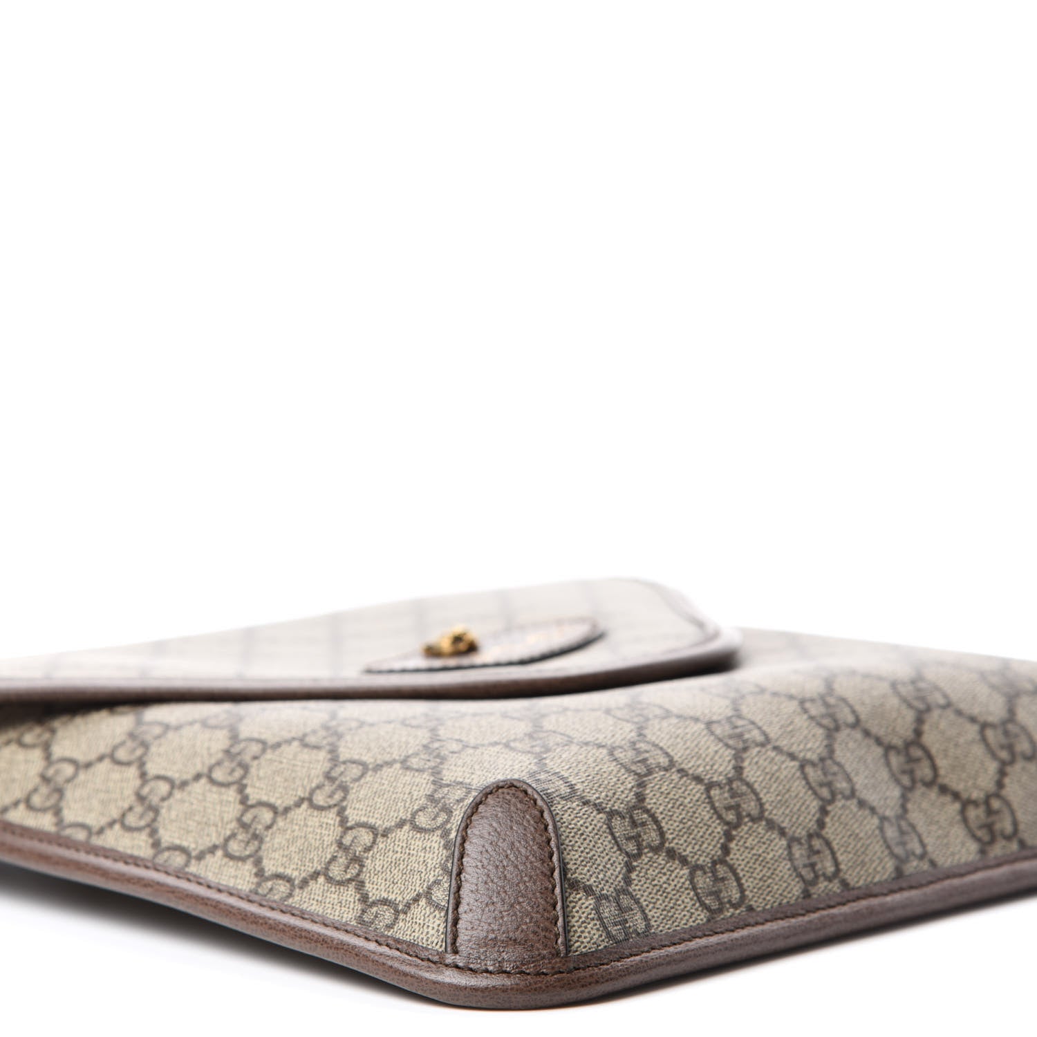 Gucci GG Supreme Monogram Web Medium Neo Vintage Flap Messenger Bag Beige New Acero 6 of 11