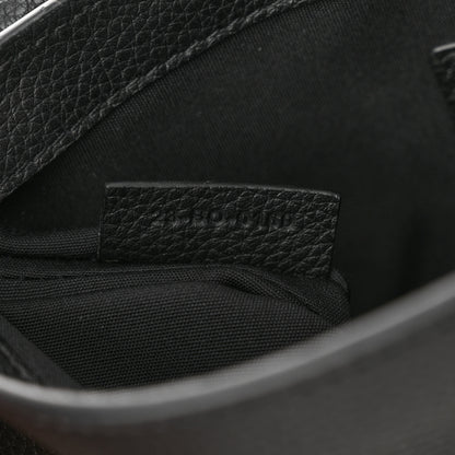 Christian Dior Grained Calfskin Saddle Messenger Bag Black 7 of 14