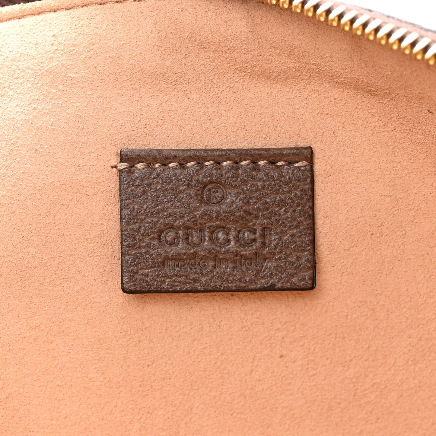 GG Supreme Monogram Large Ophidia Pouch Clutch Brown