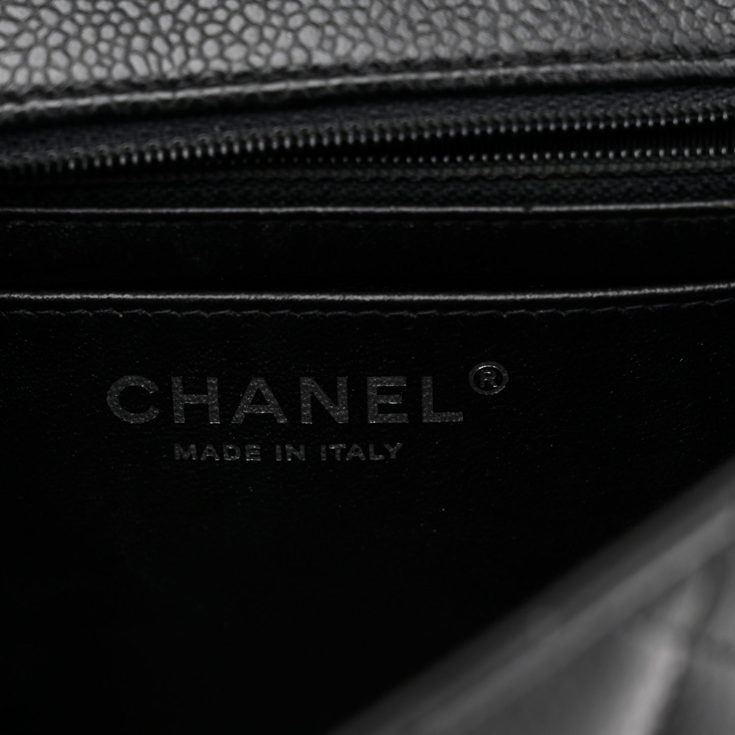 Caviar Quilted Mini Square Flap Black
