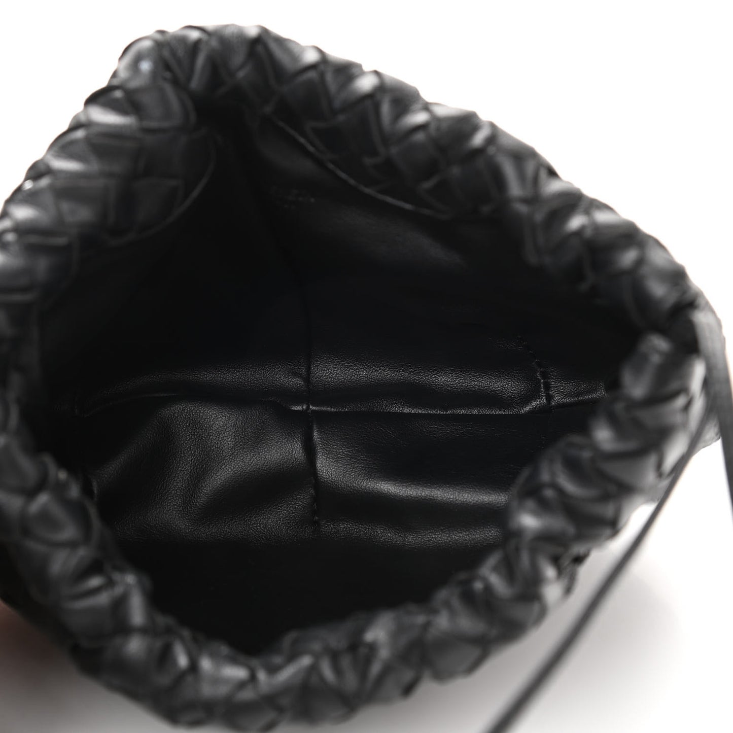 Nappa Intrecciato Mini Bulb Black