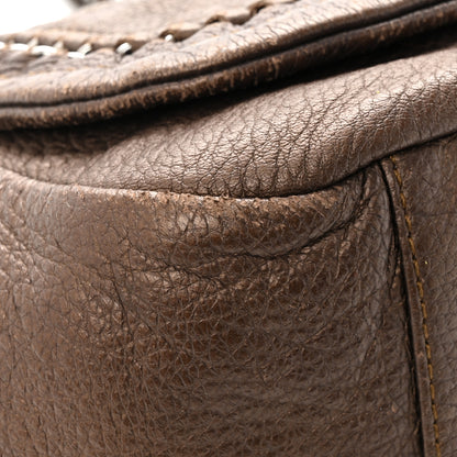 Chanel Metallic Deerskin Small Luxe Ligne Flap Bronze 15 of 16