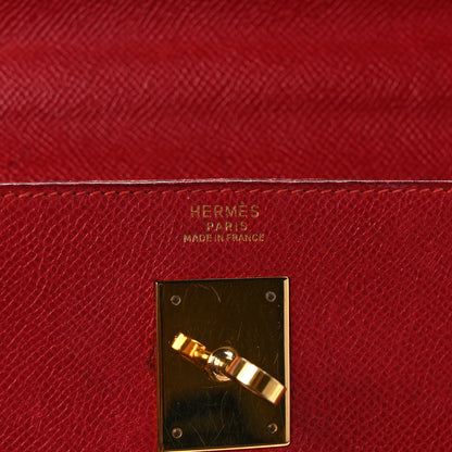 Hermes Courchevel Kelly Sellier 32 Rouge Vif 6 of 14