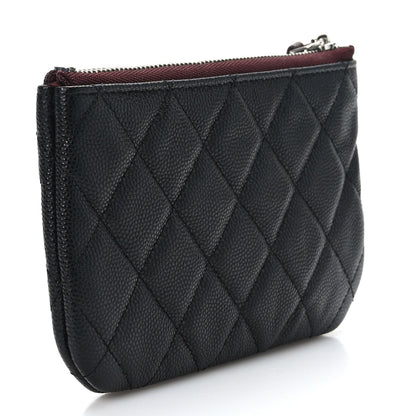 Chanel Caviar Quilted Small Cosmetic Case Black 3 of 7