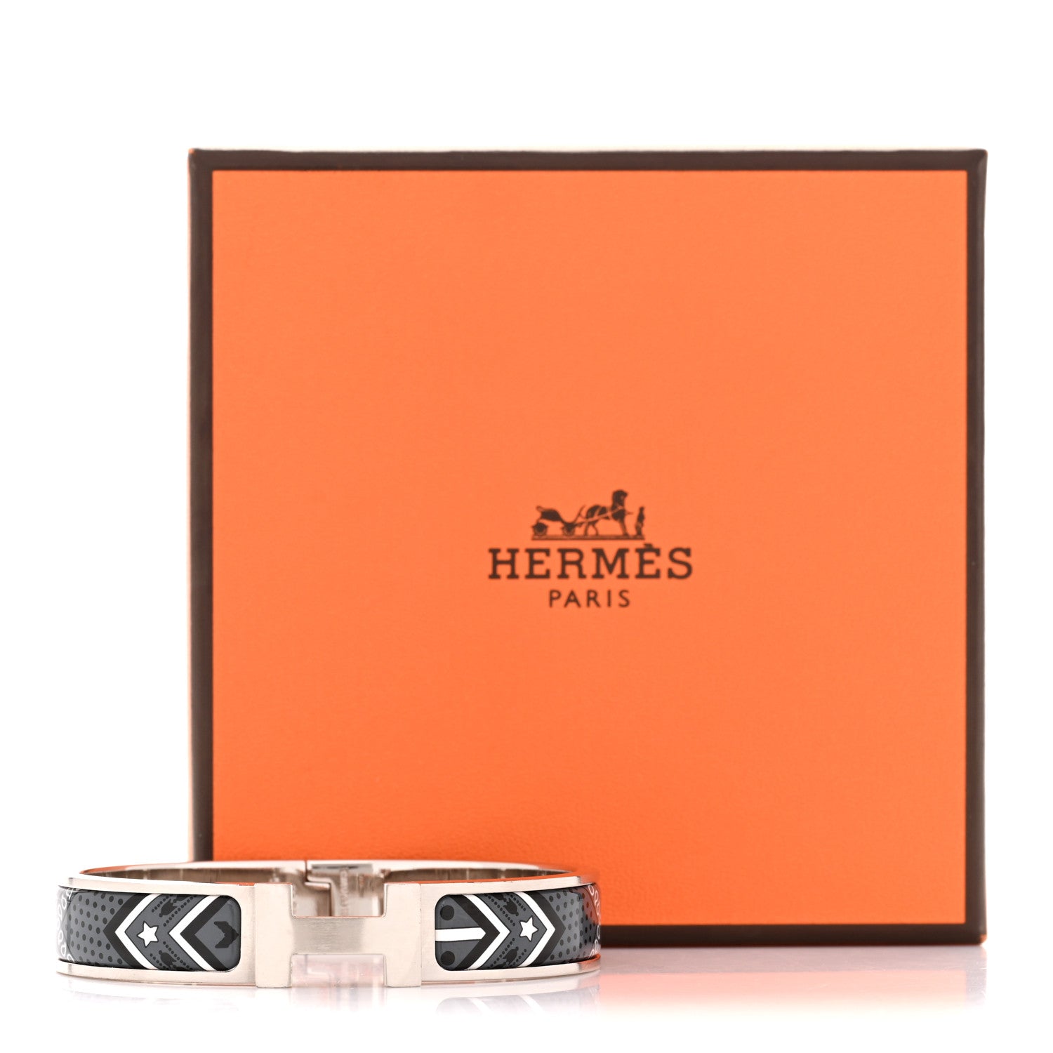 Hermes Enamel Bandana Narrow Clic Clac HH Bracelet T3 Grand Classique 5 of 5