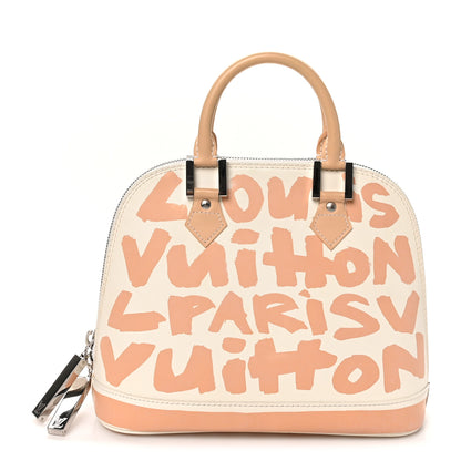 Louis Vuitton Graffiti Alma MM Peach 1 of 9