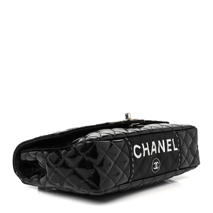 Chanel Patent Quilted Secret Label Medium Flap Black 4 of 12