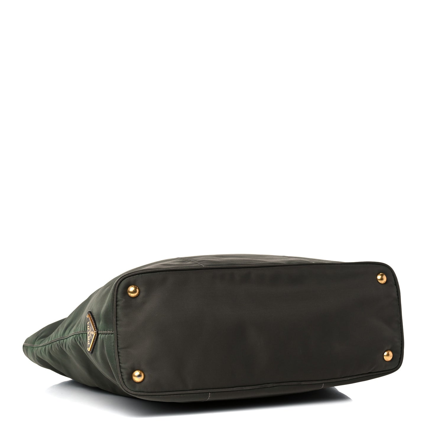 Tessuto Nylon Logo Tote Green
