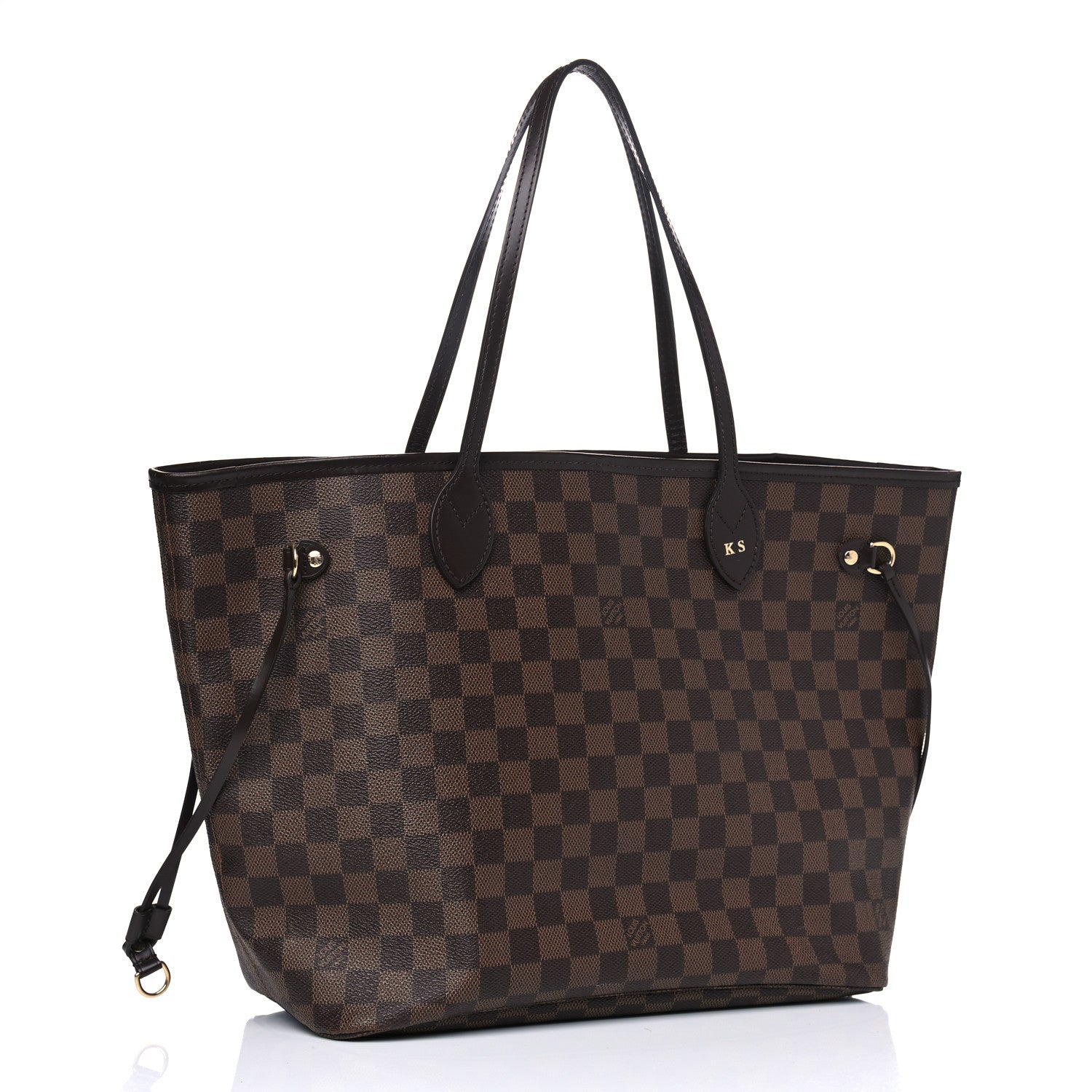 Louis Vuitton Damier Ebene Neo Neverfull MM Rose Ballerine 2 of 14