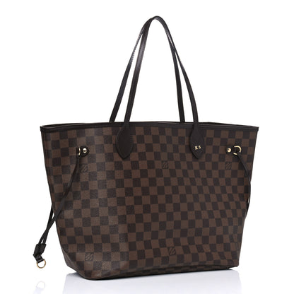 Louis Vuitton Damier Ebene Neo Neverfull MM Rose Ballerine 2 of 14