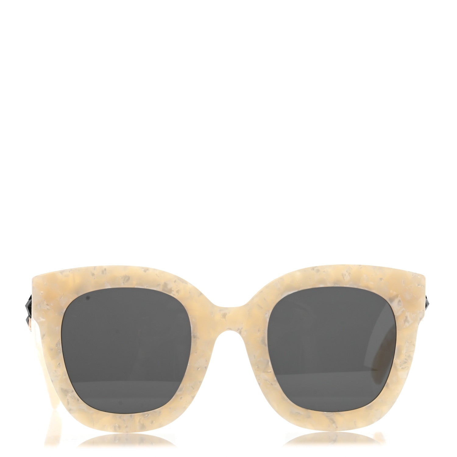Gucci Round Frame Star Sunglasses GG0208S White 2 of 10