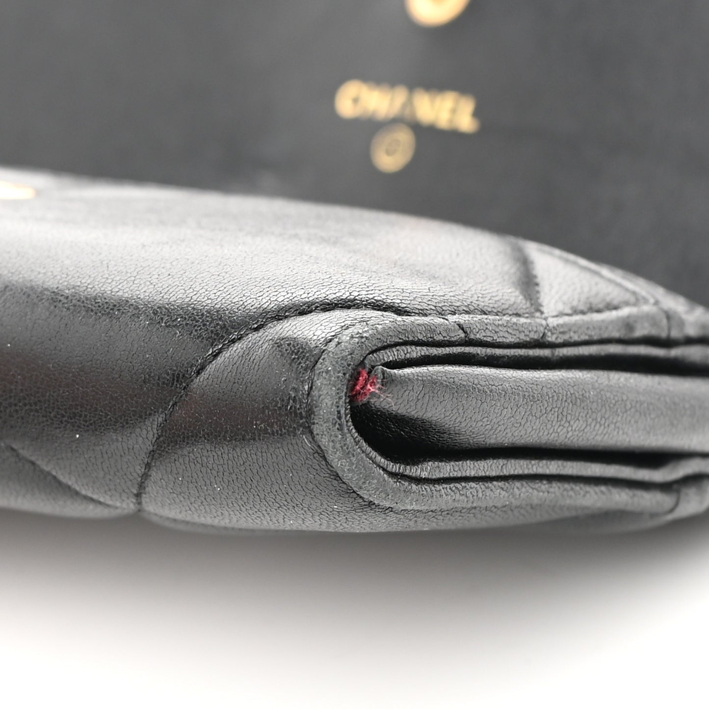 Lambskin Quilted Chanel 19 Flap Wallet Black