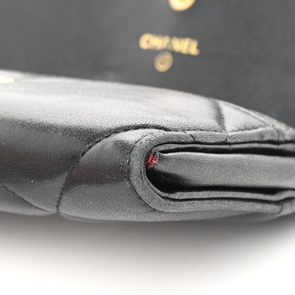 Chanel Lambskin Quilted Chanel 19 Flap Wallet Black 15 of 18