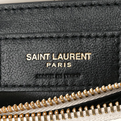 Saint Laurent Calfskin Y Quilted Monogram Small Loulou Chain Satchel Crema Soft 7 of 11
