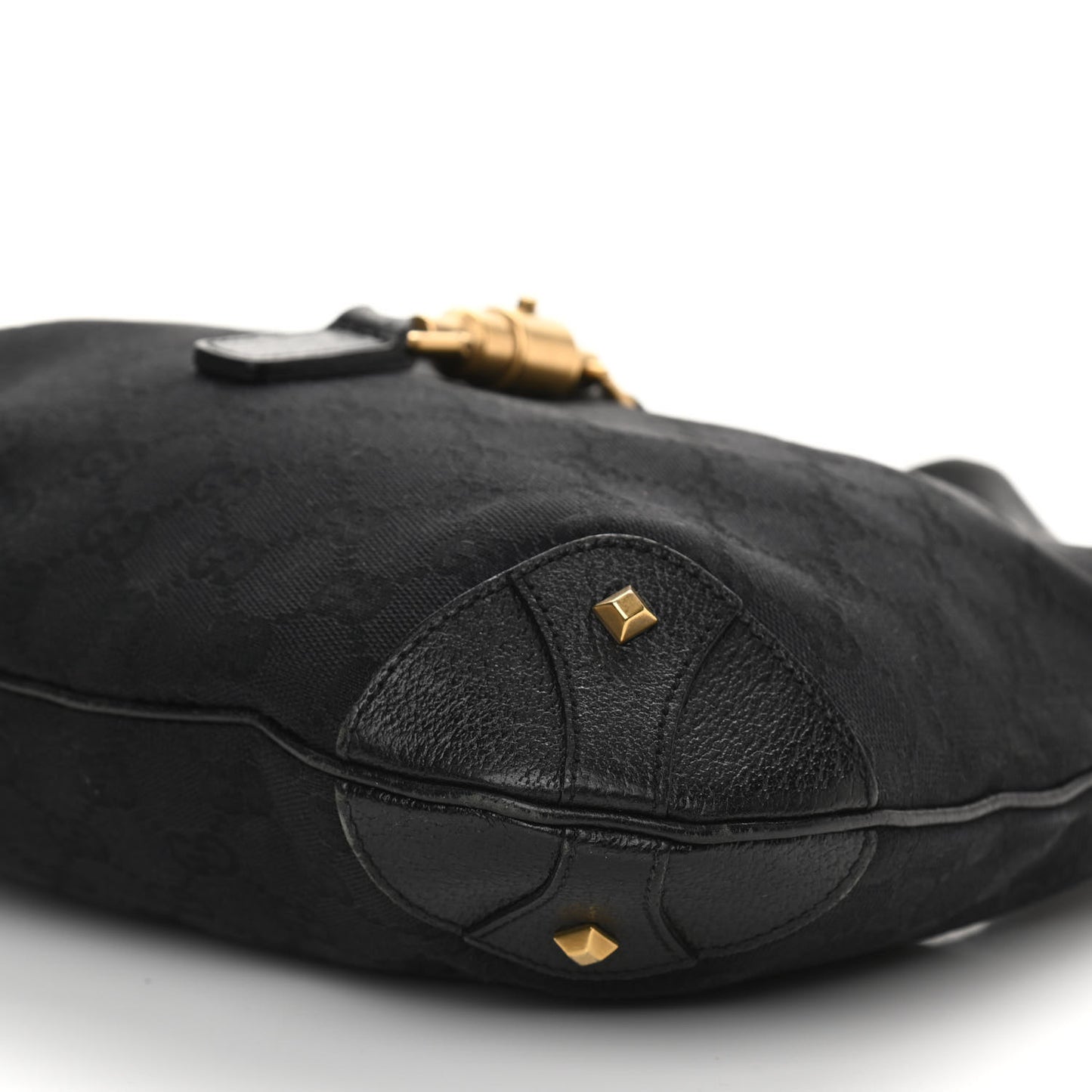 Monogram Piston Lock Jackie O Hobo Black
