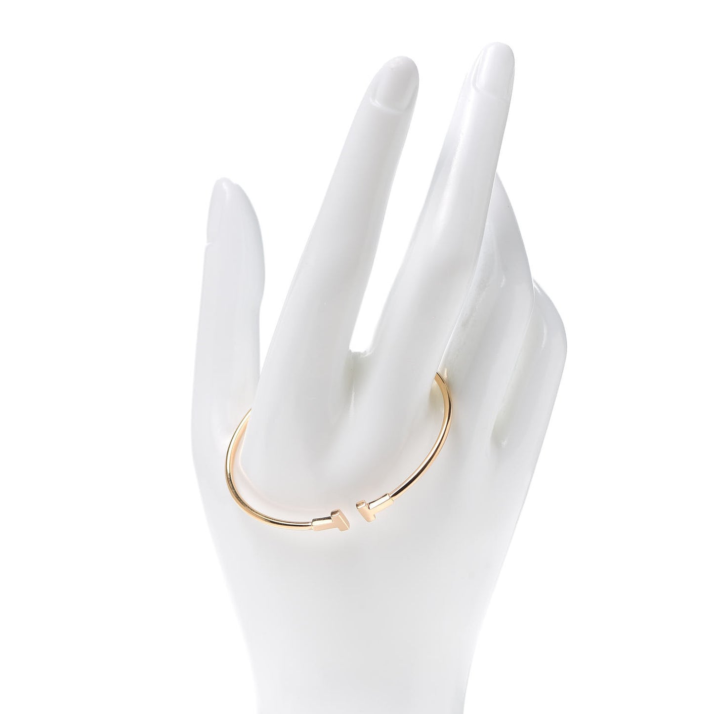 18K Rose Gold Narrow T Wire Bracelet