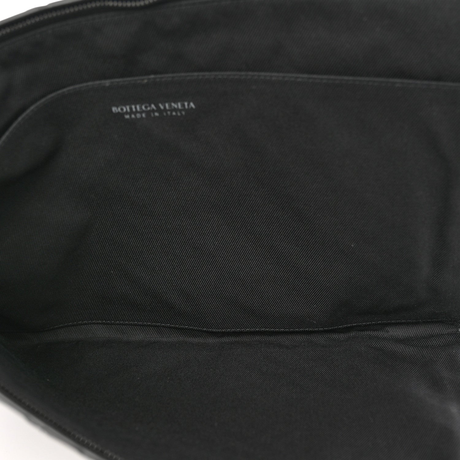 Bottega Veneta Nappa Intrecciato Flat Zip Pouch Black 5 of 6