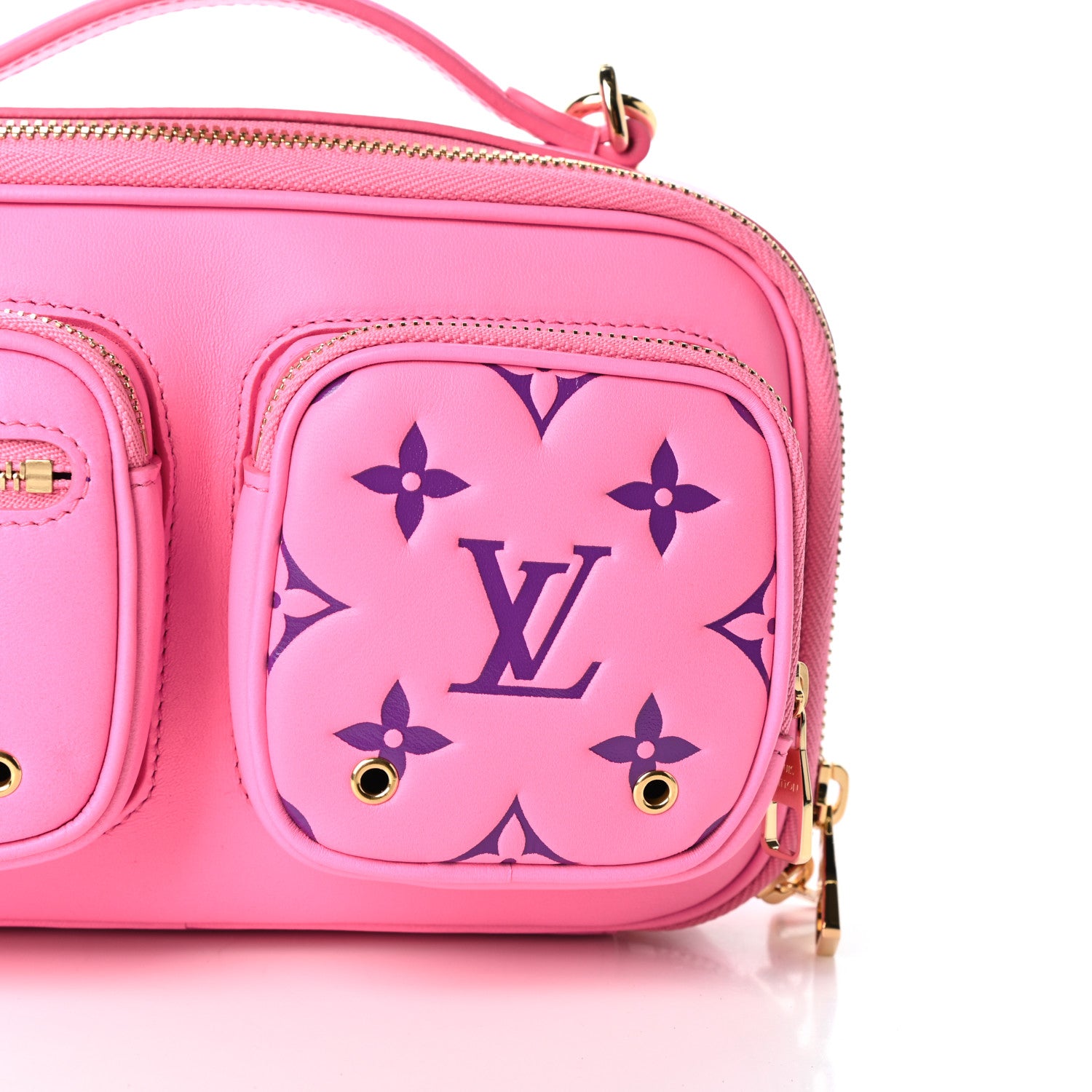 Louis Vuitton Calfskin Embossed Monogram Vuittamins Utility Crossbody Rose Violet 11 of 11