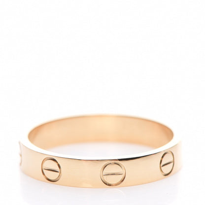 Cartier 18K Yellow Gold 4mm LOVE Wedding Band Ring 52 6 3 of 5