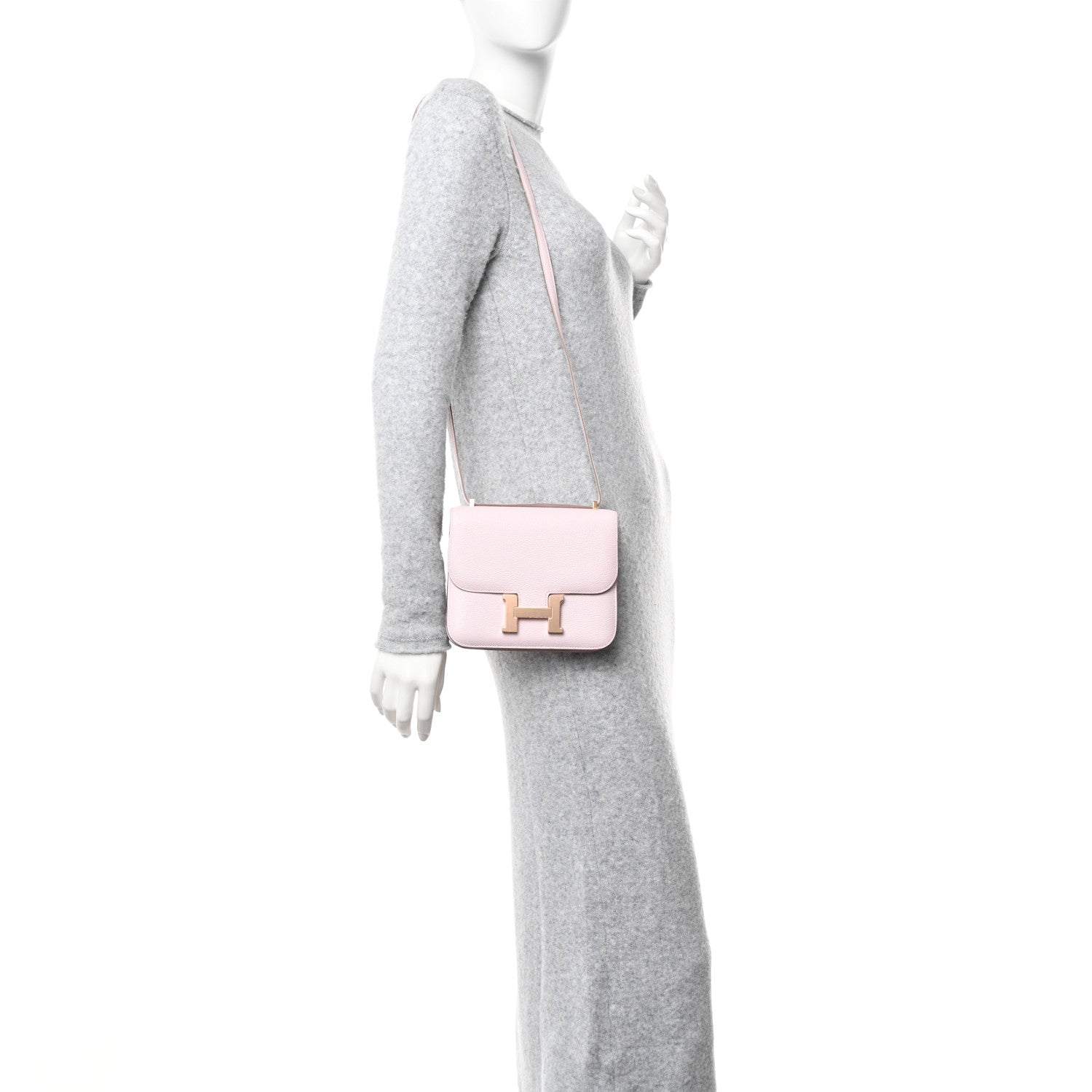 Hermes Chevre Mysore Constance 18 Mauve Pale 2 of 12