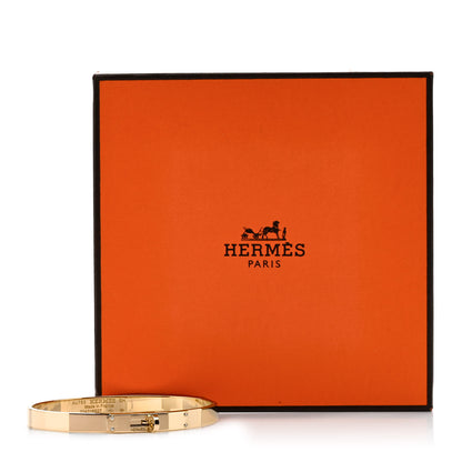 Hermes 18K Yellow Gold Diamond PM Kelly Bracelet SH 4 of 4