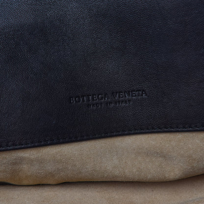 Bottega Veneta Nappa Intrecciato Shopper Tote Black White 7 of 9