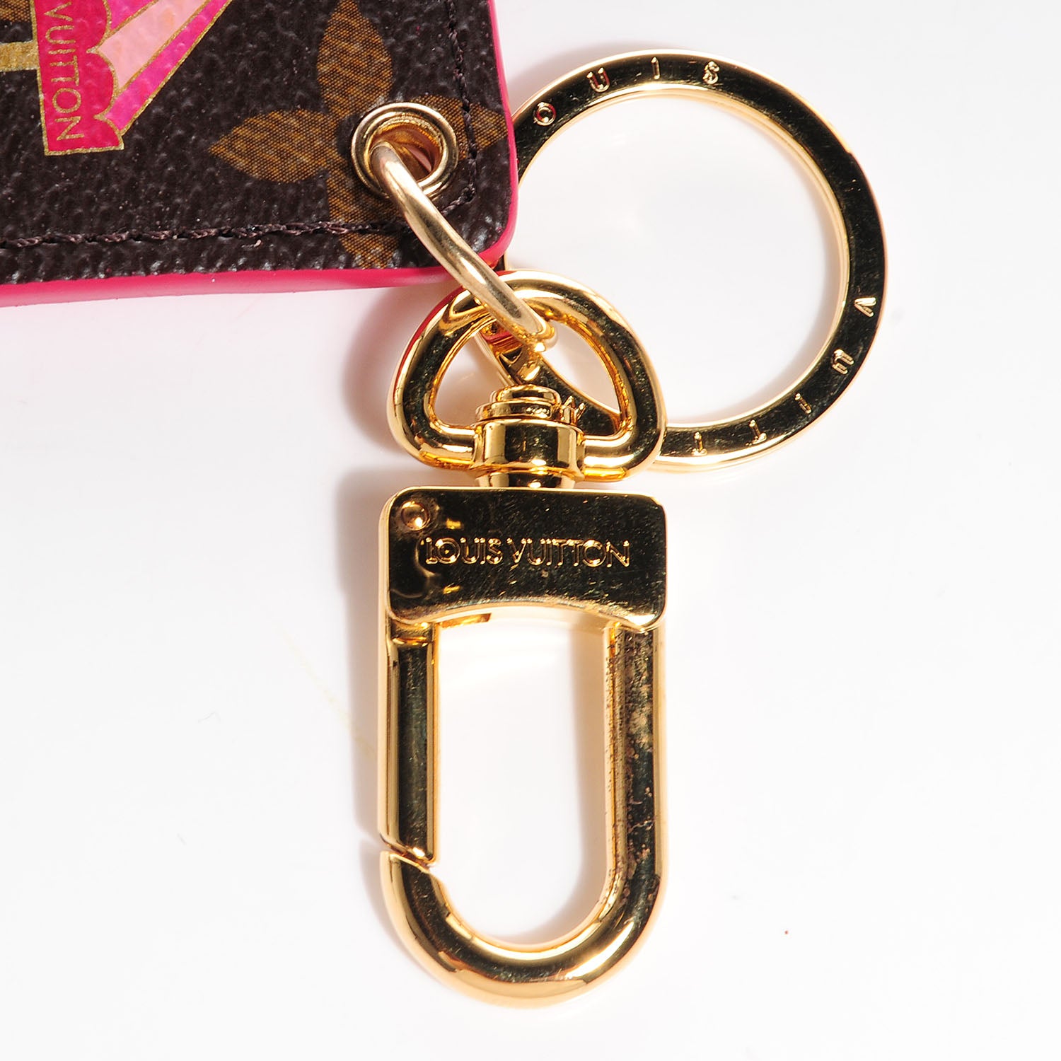 Louis Vuitton Monogram Illustre Carousel Bag Charm Key Ring Pink 6 of 8