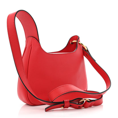 Versace Calfskin La Medusa Mini Hobo Crossbody Red 3 of 10