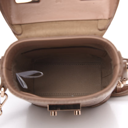 MCM Metallic Visetos Mini Soft Berlin Crossbody Champagne 5 of 9
