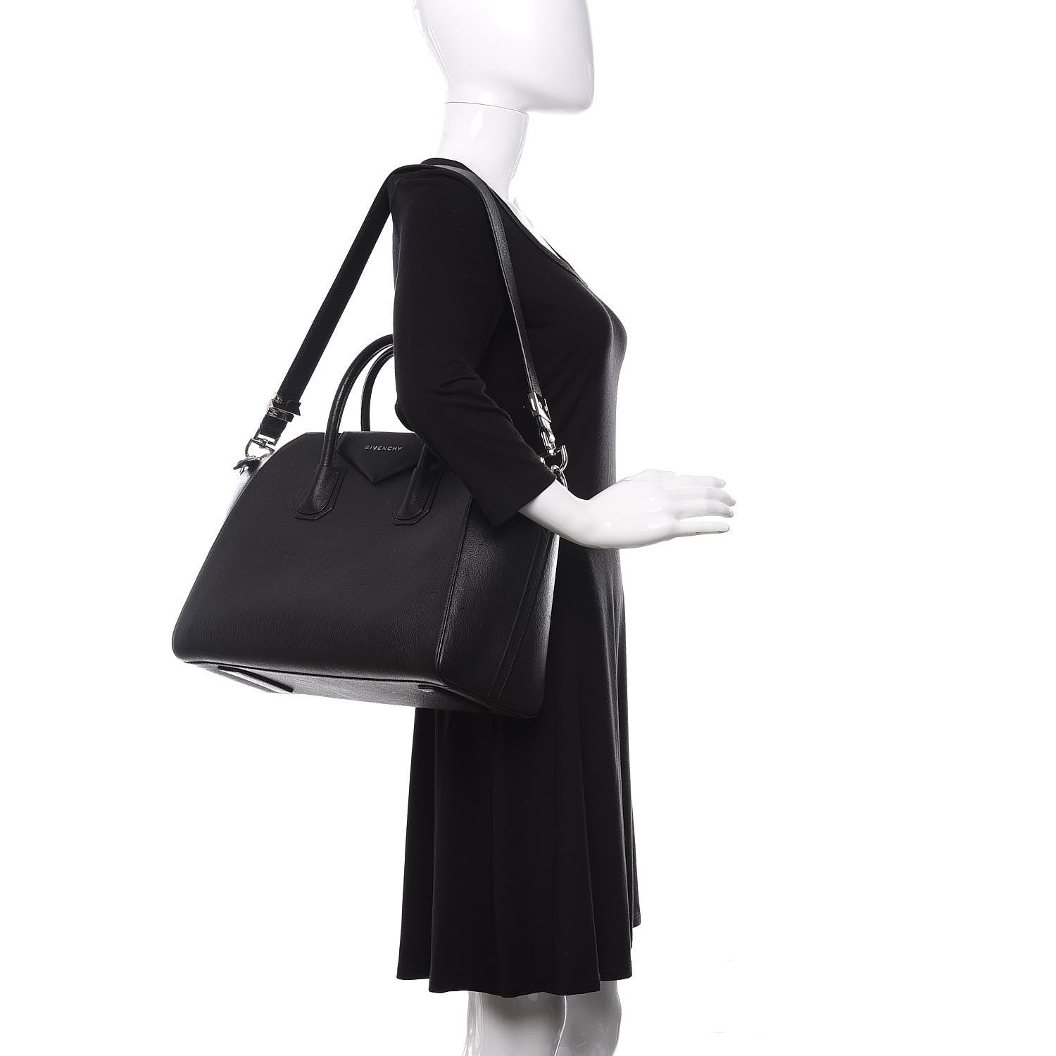 Givenchy Sugar Goatskin Medium Antigona Black 2 of 10