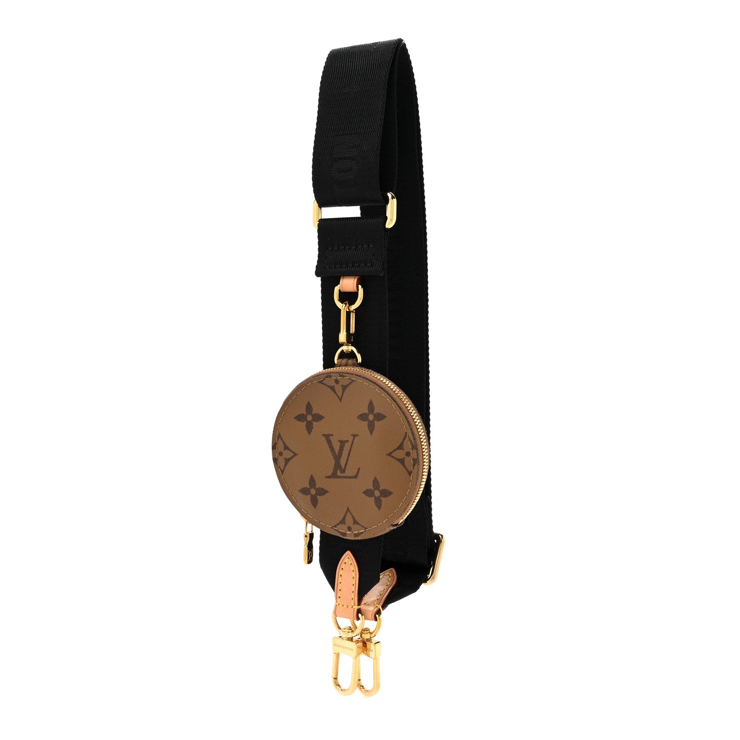 Louis Vuitton Reverse Monogram Multi Pochette Accessories Bandouliere Shoulder Strap Black 1 of 5