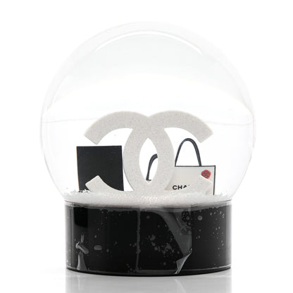Chanel Glass CC Shopping Bag Snow Globe 3 of 8