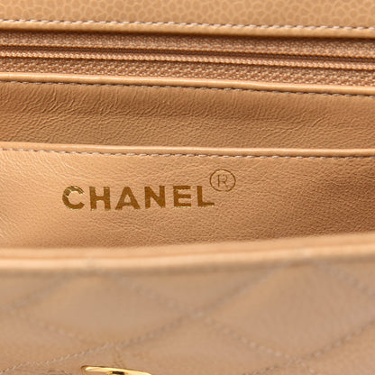 Chanel Caviar Quilted Small Single Flap Beige 6 of 14