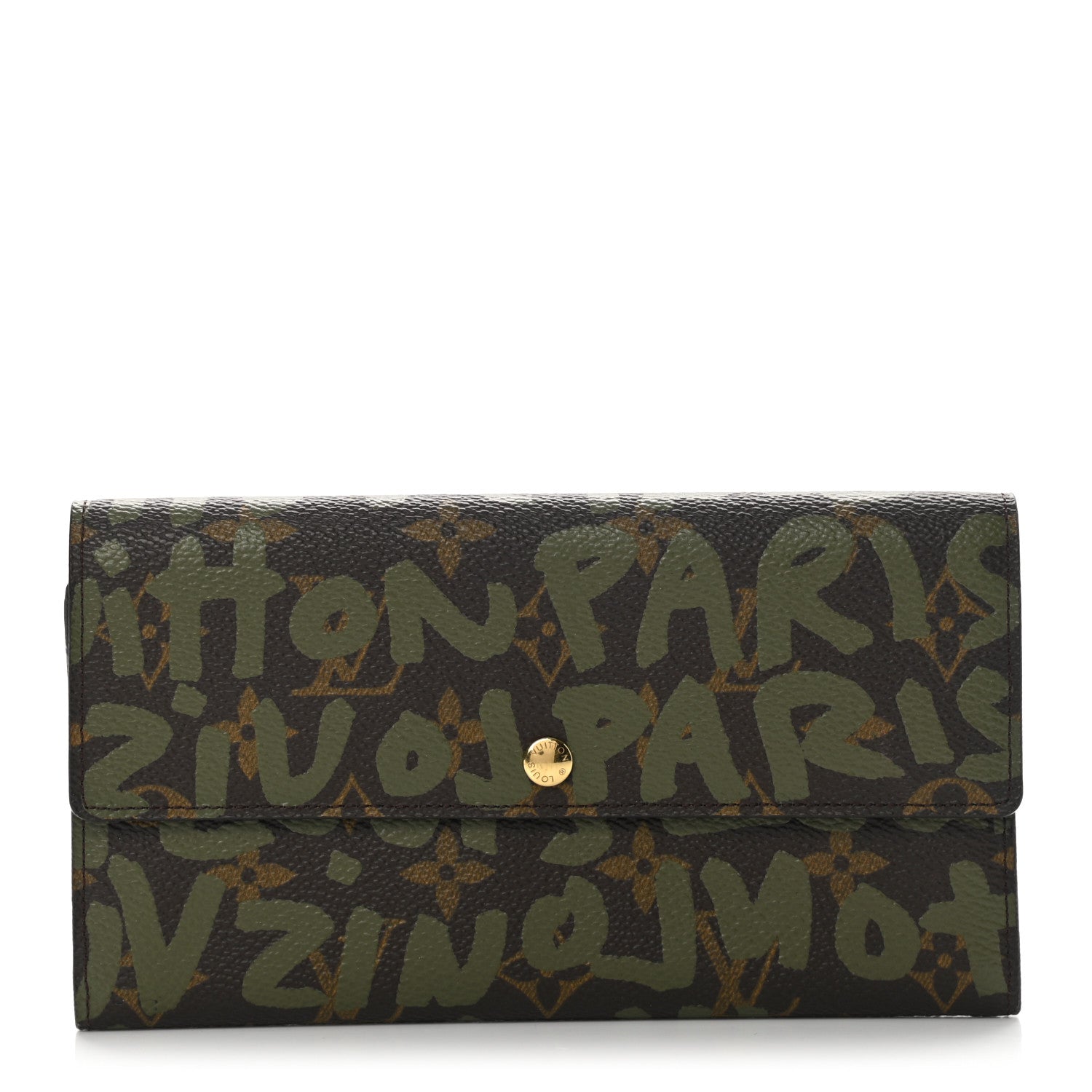 Louis Vuitton Monogram Graffiti Porte-Monnaie Wallet Kaki 1 of 8