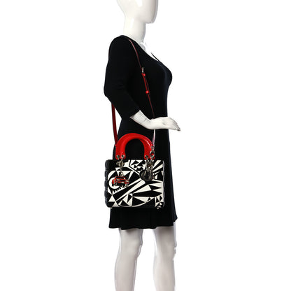 Christian Dior X MATTHEW PORTER Patent Printed Calfskin Cannage Medium Lady Multicolor 2 of 10