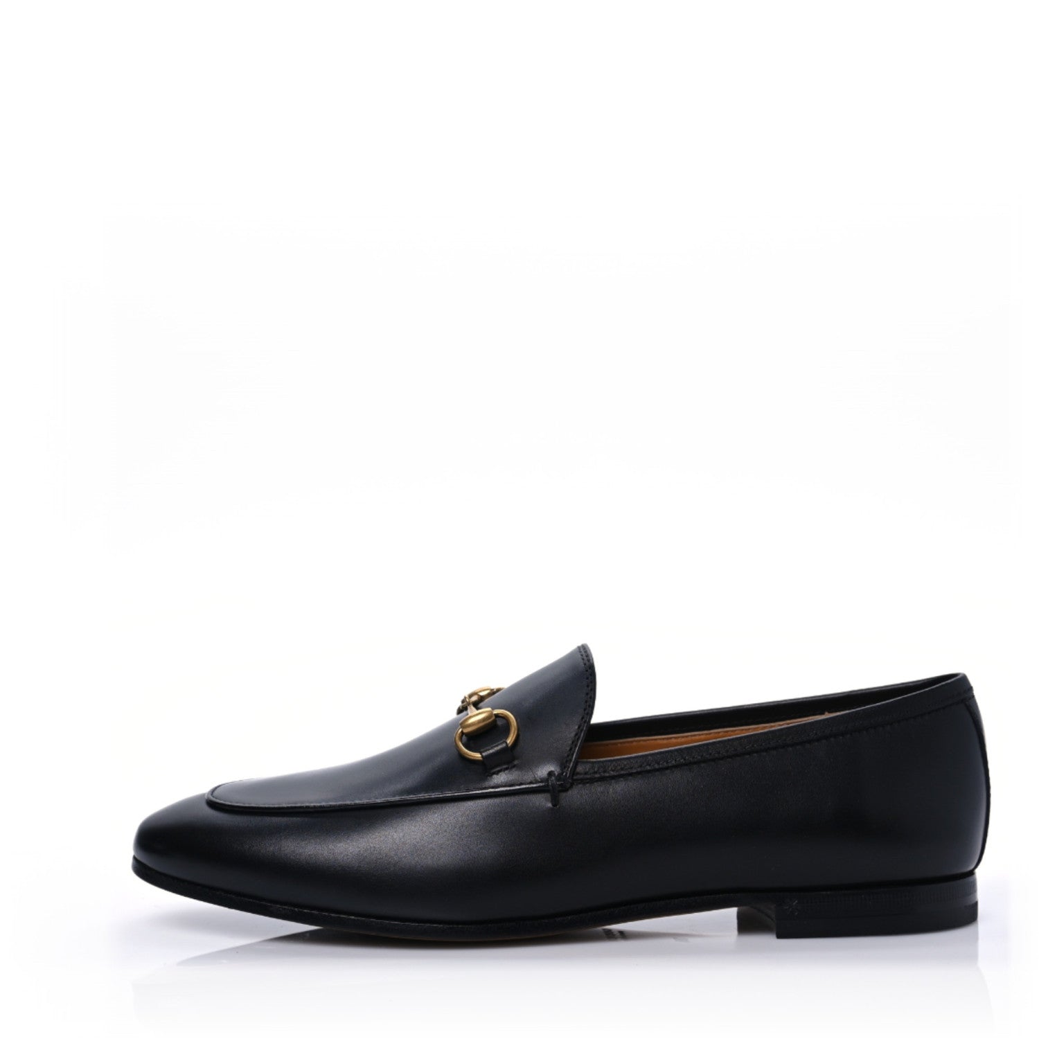Gucci Calfskin Womens Jordaan Loafers 38 Black 1 of 9