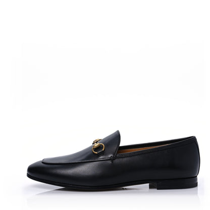 Gucci Calfskin Womens Jordaan Loafers 38 Black 1 of 9