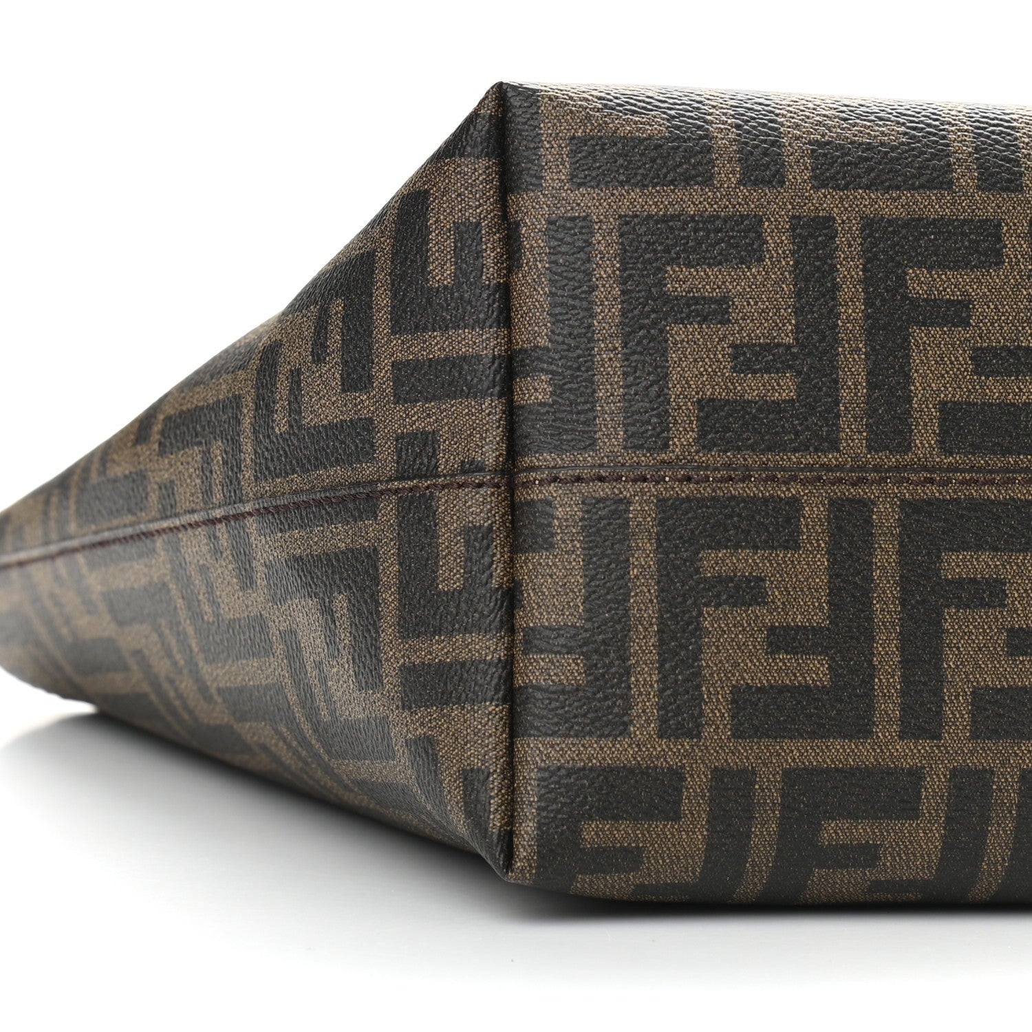 Fendi Zucca Spalmati Small Roll Tote Tobacco Yellow 9 of 10