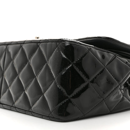 Chanel Patent Quilted Jumbo Double Flap Black 10 of 11