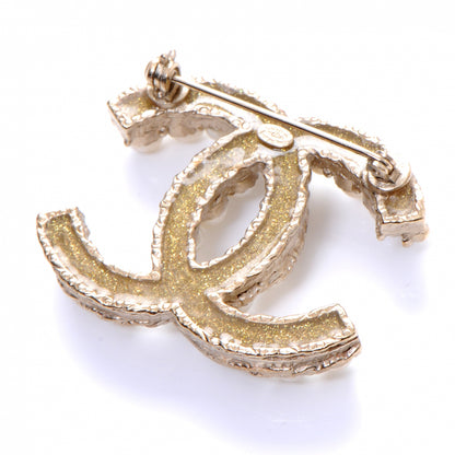Chanel CC Pearl Brooch Pin Gold 4 of 5