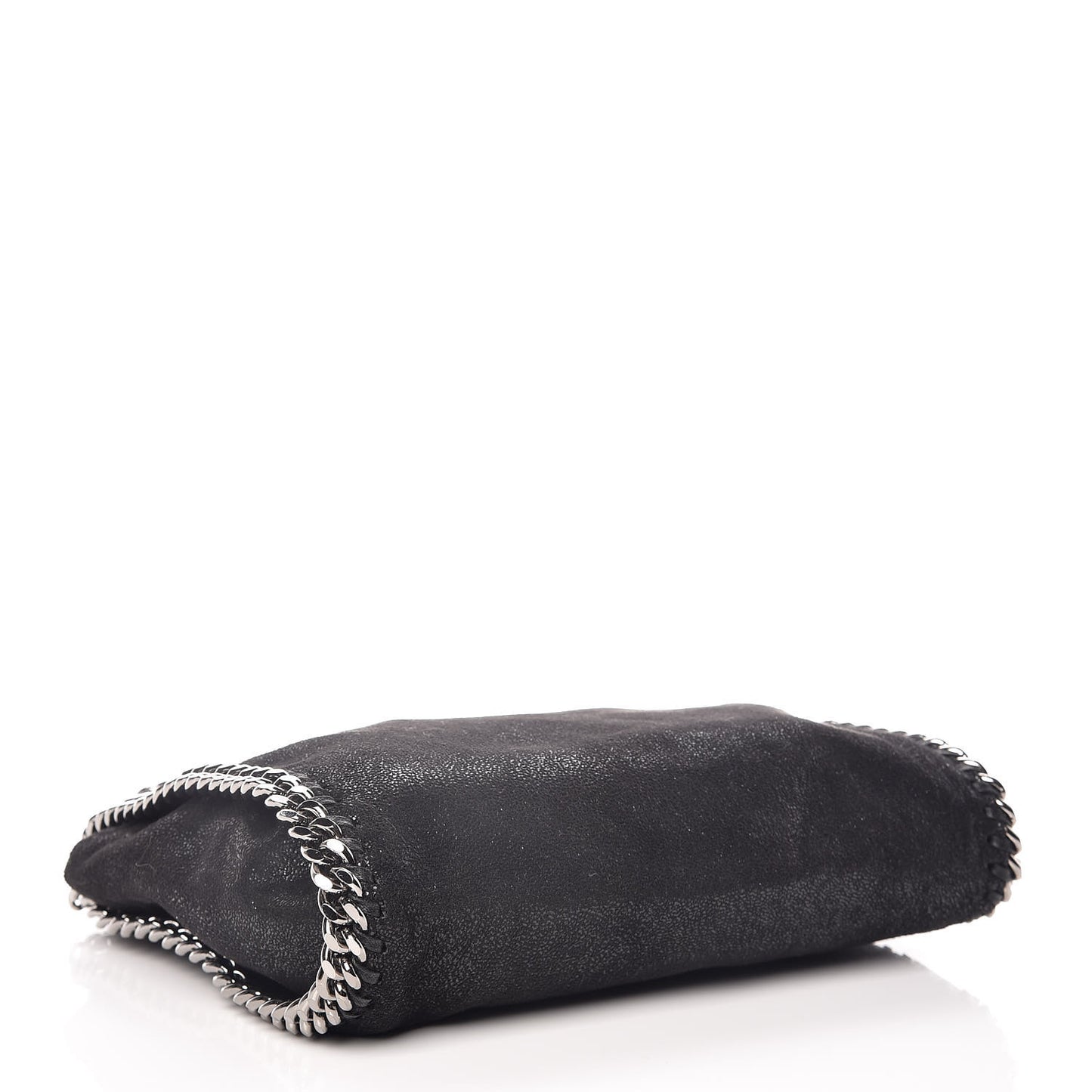 Shaggy Deer Mini Falabella Fold Over Tote Black