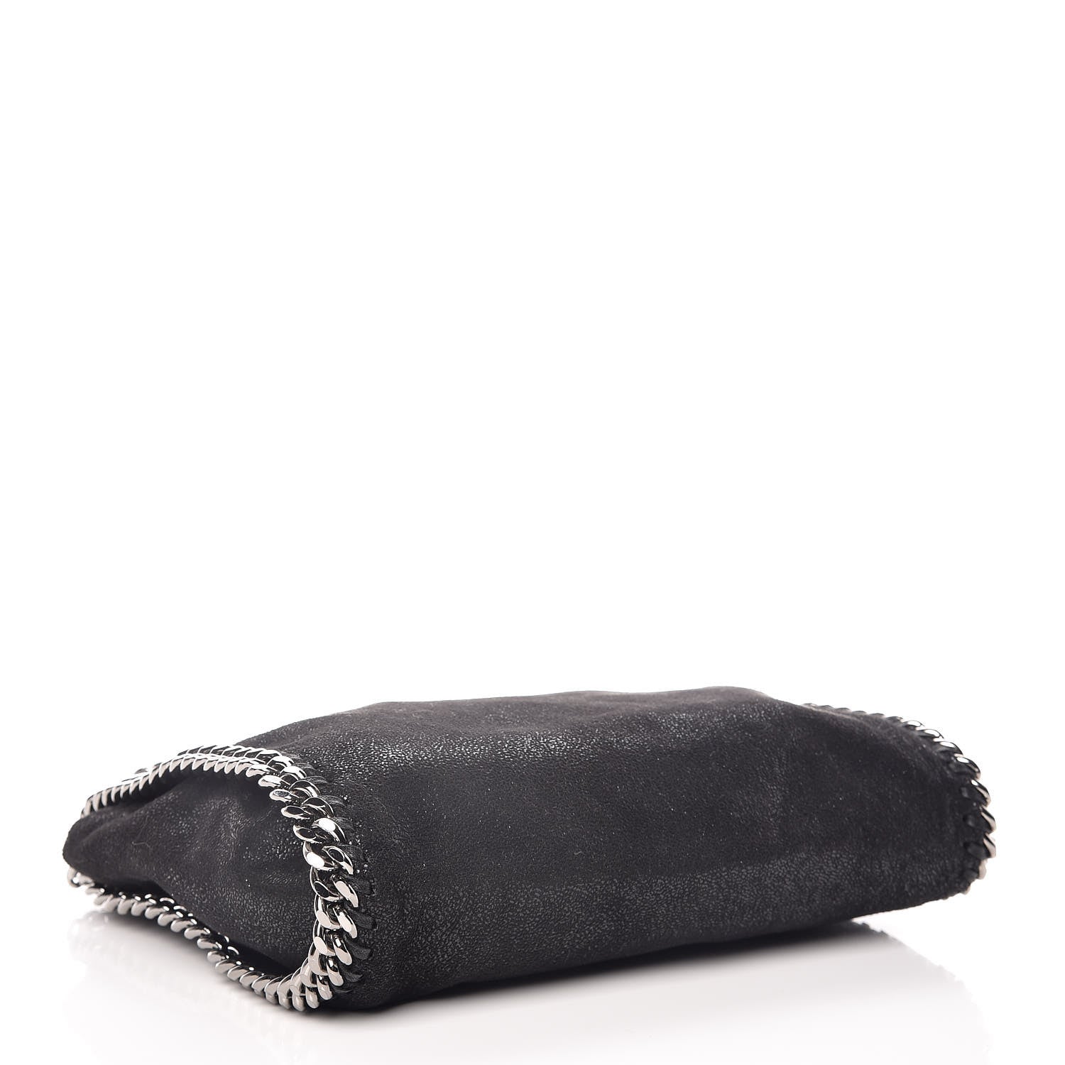 Stella McCartney Shaggy Deer Mini Falabella Fold Over Tote Black 5 of 11