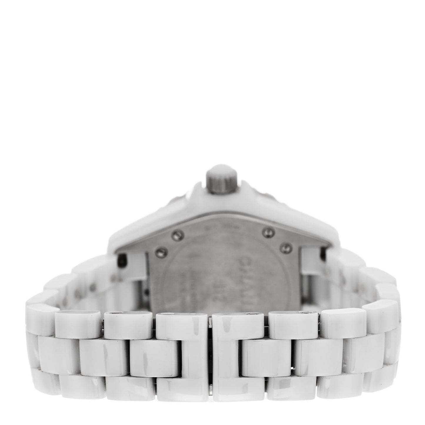 Stainless Steel Ceramic Diamond 33mm J12 Quartz Watch Light Pink