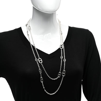 Hermes Sterling Silver Farandole Necklace 160 2 of 4