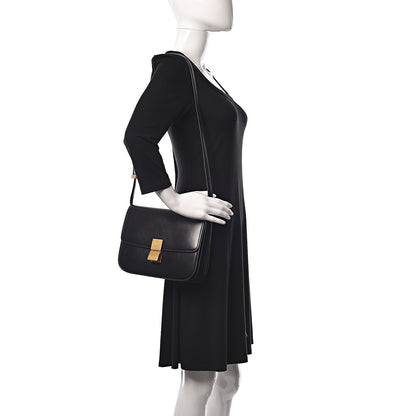 Celine Box Calfskin Medium Classic Box Flap Bag Black 2 of 10