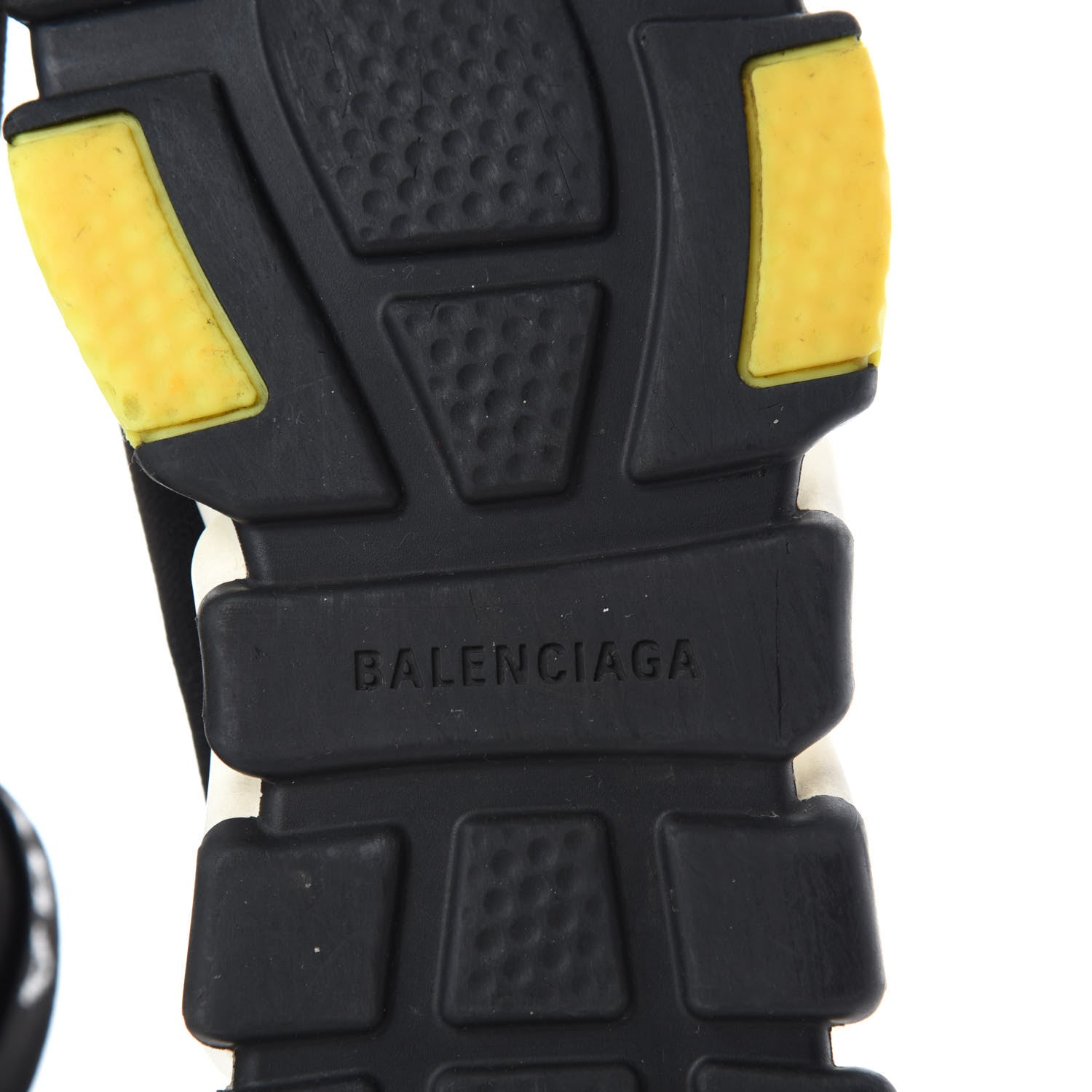 Balenciaga Neoprene Knit Mens Speed Cuffed Sneakers 40 Black White Yellow Fluo 6 of 7