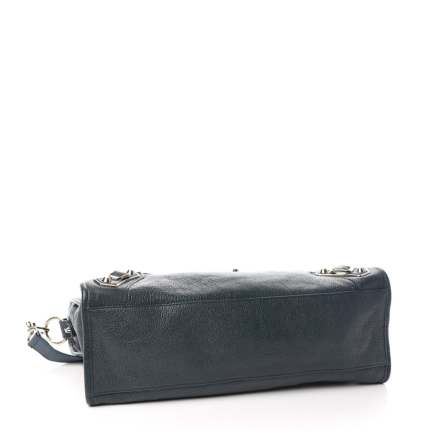 Balenciaga Chevre Gold Metallic Edge Hardware City Bleu Paon 5 of 12