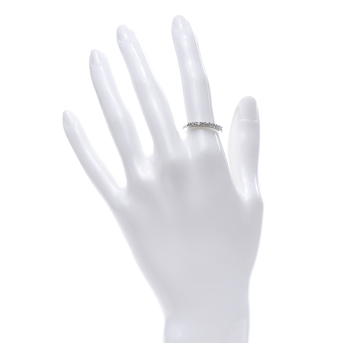 Platinum Diamond 2.2mm Embrace Half Circle Band Ring 54 6.75