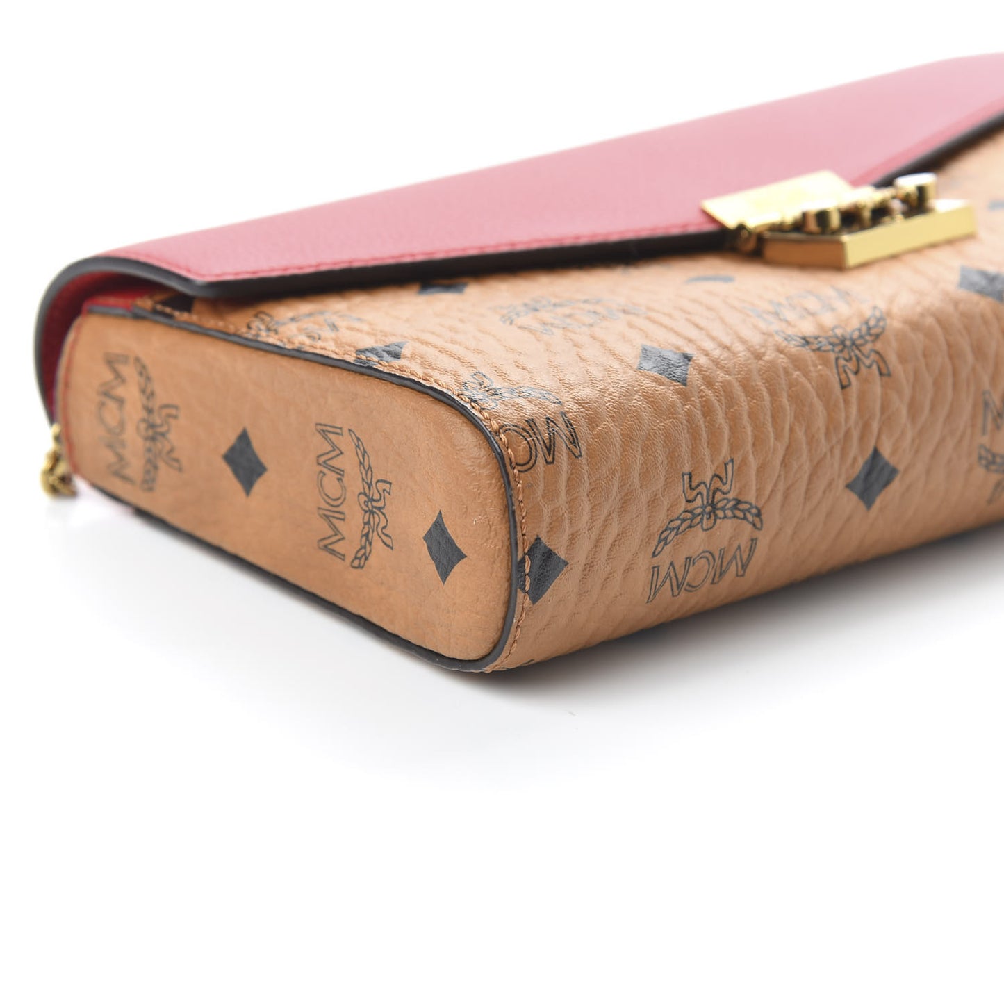 Visetos Millie Wallet On Chain Cognac Ruby Red